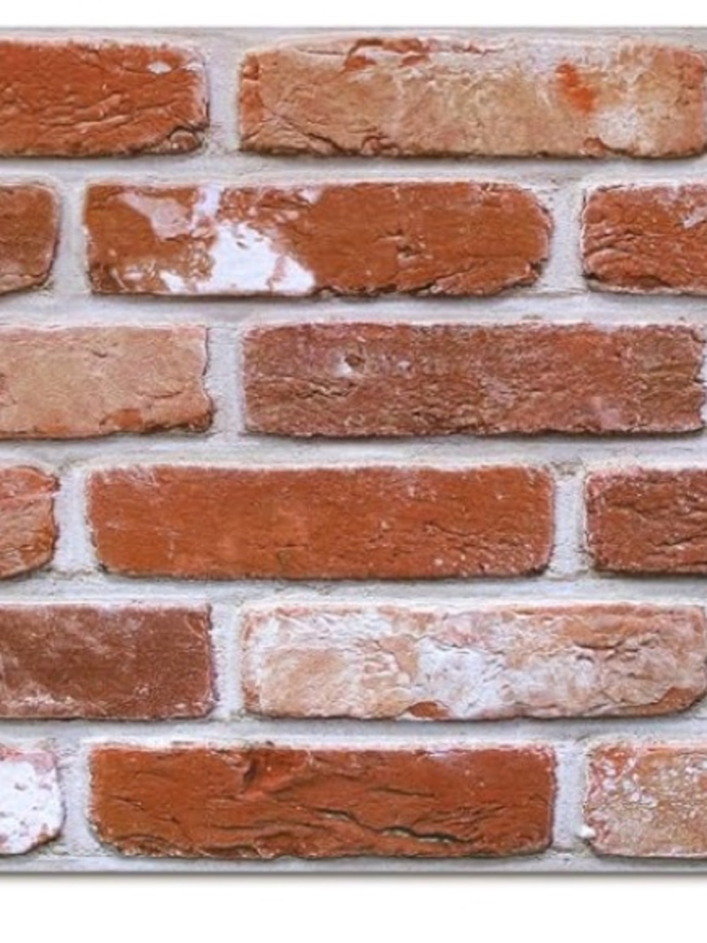 NEW Commomy Red Brick 3D Peel & Stick Wall Panels - 12 pcs 22.8in by 11.8in